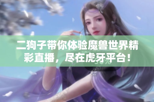 二狗子带你体验魔兽世界精彩直播，尽在虎牙平台！