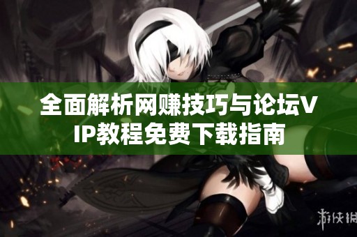 全面解析网赚技巧与论坛VIP教程免费下载指南