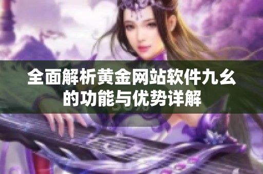 全面解析黄金网站软件九幺的功能与优势详解