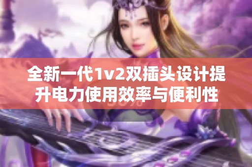 全新一代1v2双插头设计提升电力使用效率与便利性
