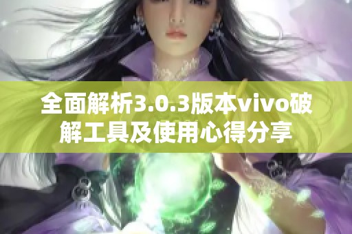 全面解析3.0.3版本vivo破解工具及使用心得分享