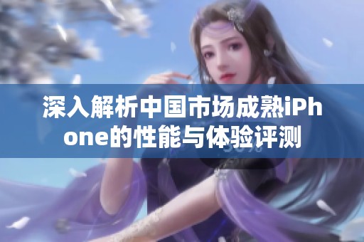 深入解析中国市场成熟iPhone的性能与体验评测