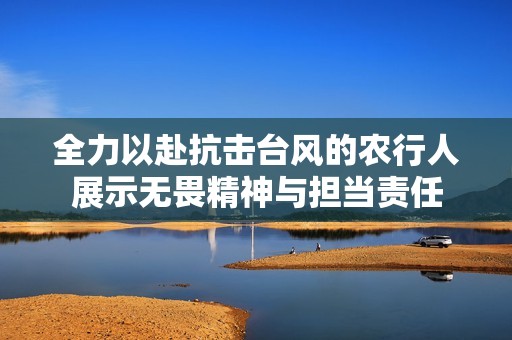 全力以赴抗击台风的农行人展示无畏精神与担当责任