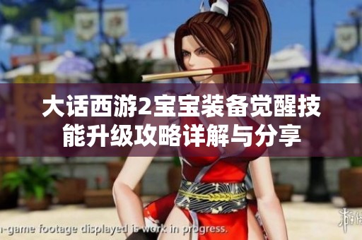 大话西游2宝宝装备觉醒技能升级攻略详解与分享