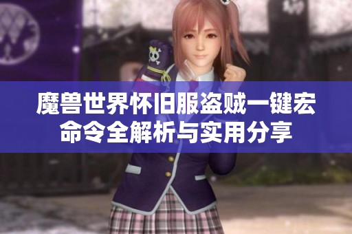 魔兽世界怀旧服盗贼一键宏命令全解析与实用分享