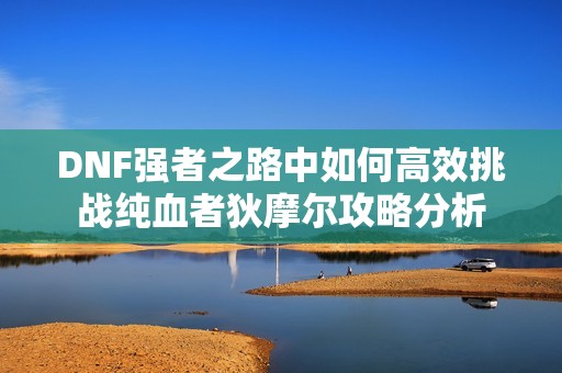 DNF强者之路中如何高效挑战纯血者狄摩尔攻略分析