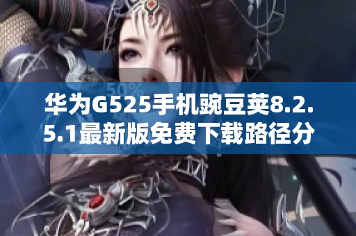 华为G525手机豌豆荚8.2.5.1最新版免费下载路径分享