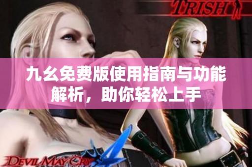 九幺免费版使用指南与功能解析，助你轻松上手