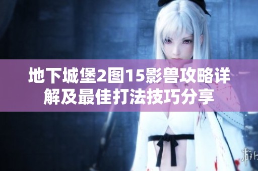 地下城堡2图15影兽攻略详解及最佳打法技巧分享