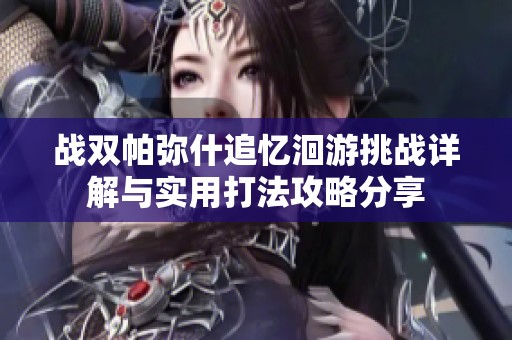 战双帕弥什追忆洄游挑战详解与实用打法攻略分享