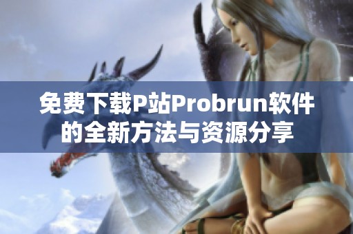 免费下载P站Probrun软件的全新方法与资源分享