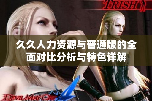 久久人力资源与普通版的全面对比分析与特色详解