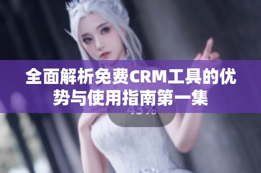 全面解析免费CRM工具的优势与使用指南第一集
