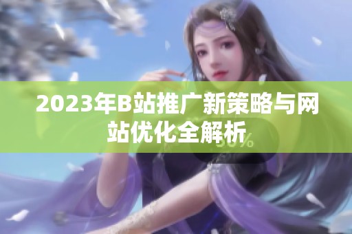 2023年B站推广新策略与网站优化全解析