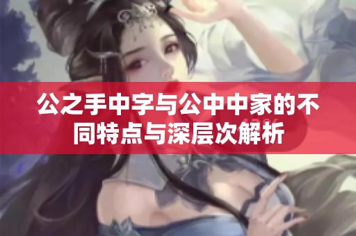 公之手中字与公中中家的不同特点与深层次解析