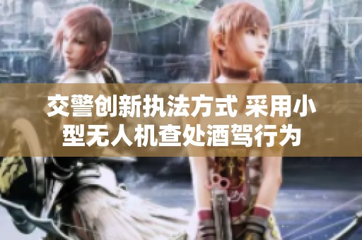 交警创新执法方式 采用小型无人机查处酒驾行为