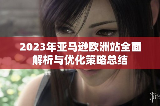 2023年亚马逊欧洲站全面解析与优化策略总结