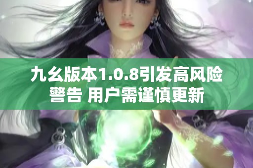 九幺版本1.0.8引发高风险警告 用户需谨慎更新