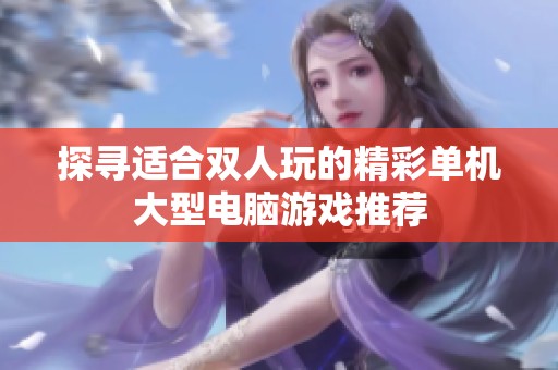 探寻适合双人玩的精彩单机大型电脑游戏推荐