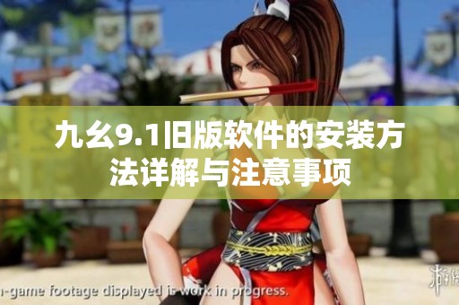 九幺9.1旧版软件的安装方法详解与注意事项