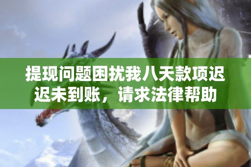 提现问题困扰我八天款项迟迟未到账，请求法律帮助
