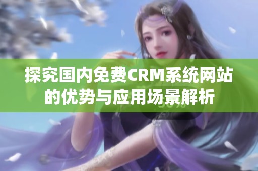 探究国内免费CRM系统网站的优势与应用场景解析