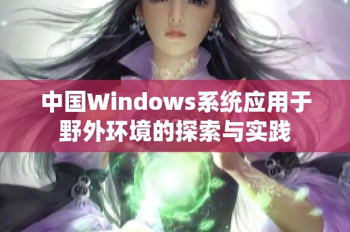 中国Windows系统应用于野外环境的探索与实践