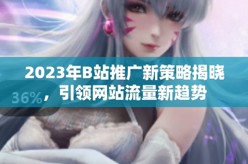 2023年B站推广新策略揭晓，引领网站流量新趋势