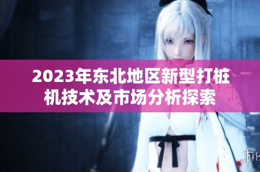 2023年东北地区新型打桩机技术及市场分析探索