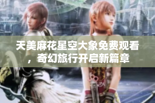 天美麻花星空大象免费观看，奇幻旅行开启新篇章