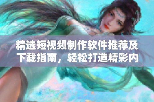 精选短视频制作软件推荐及下载指南，轻松打造精彩内容
