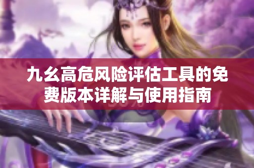 九幺高危风险评估工具的免费版本详解与使用指南