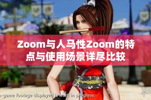 Zoom与人马性Zoom的特点与使用场景详尽比较