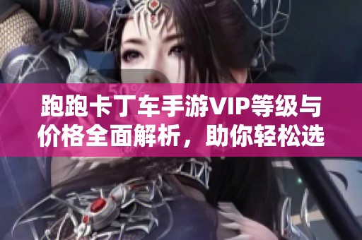 跑跑卡丁车手游VIP等级与价格全面解析，助你轻松选择优惠方案