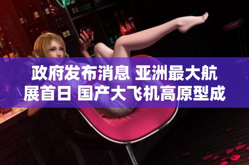 政府发布消息 亚洲最大航展首日 国产大飞机高原型成功获首批50订单