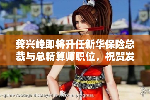 龚兴峰即将升任新华保险总裁与总精算师职位，祝贺发财！
