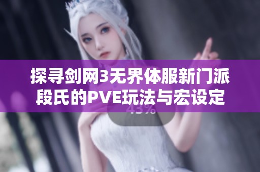 探寻剑网3无界体服新门派段氏的PVE玩法与宏设定
