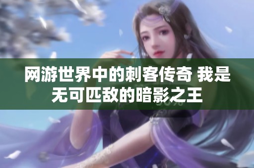 网游世界中的刺客传奇 我是无可匹敌的暗影之王