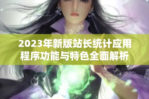 2023年新版站长统计应用程序功能与特色全面解析