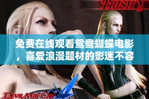 免费在线观看鸳鸯蝴蝶电影，喜爱浪漫题材的影迷不容错过