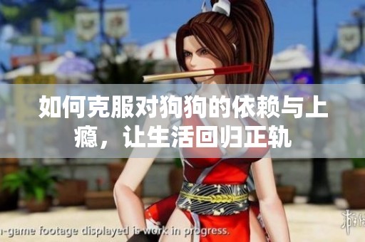 如何克服对狗狗的依赖与上瘾，让生活回归正轨