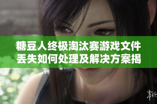 糖豆人终极淘汰赛游戏文件丢失如何处理及解决方案揭秘