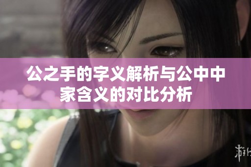 公之手的字义解析与公中中家含义的对比分析
