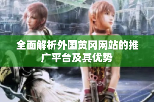 全面解析外国黄冈网站的推广平台及其优势