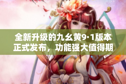 全新升级的九幺黄9·1版本正式发布，功能强大值得期待