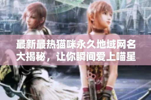 最新最热猫咪永久地域网名大揭秘，让你瞬间爱上喵星人