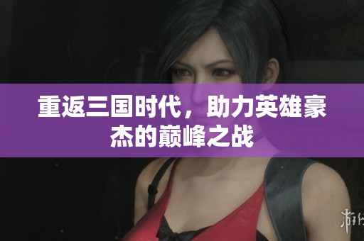 重返三国时代，助力英雄豪杰的巅峰之战