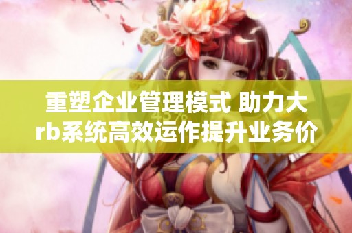 重塑企业管理模式 助力大rb系统高效运作提升业务价值
