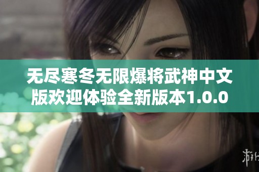 无尽寒冬无限爆将武神中文版欢迎体验全新版本1.0.0