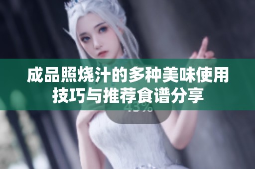 成品照烧汁的多种美味使用技巧与推荐食谱分享